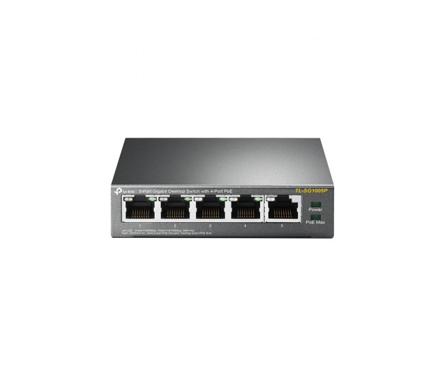 Switch TP-LINK TL-SG1005P, 5 port, 10/100/1000 Mbps