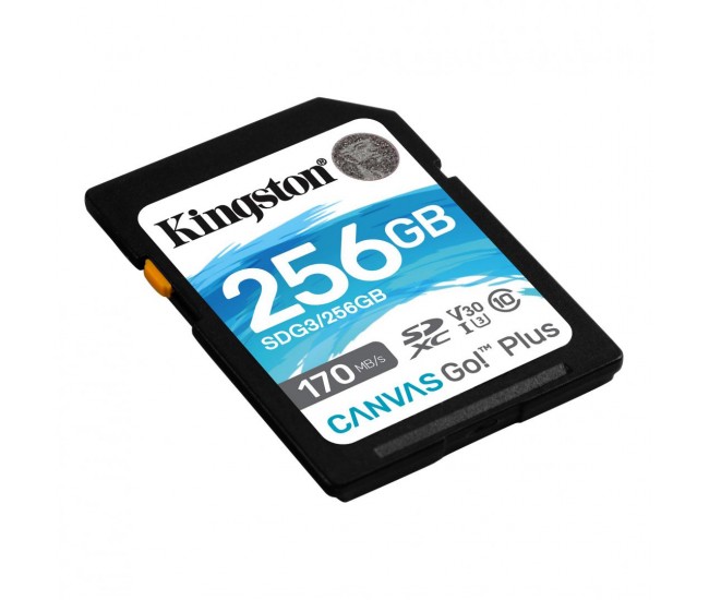 Card de Memorie SD Kingston Canvas GO Plus, 256GB, Class