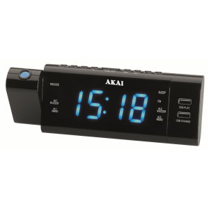 Radio cu ceas AKAI ACR-3888 cu Proiectie  1.2" LED