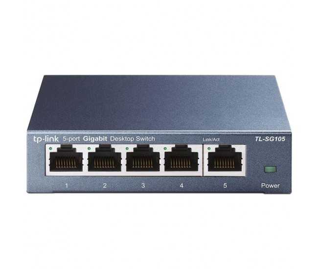 Switch TP-Link TL-SG105s, 5 port, 10/100/1000 Mbps