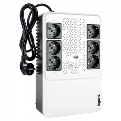 UPS Legrand MULTIPLUG 600, 600VA/360W, 6x German standard sockets, USB UPS Legrand MULTIPLUG 600, 600VA/360W, 6x German standard sockets, USB
