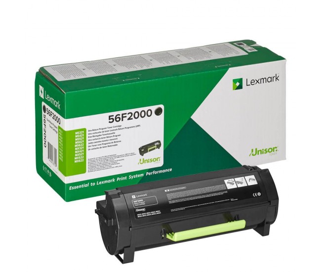 Toner Lexmark 56F2000, 6 k, black, return program, MS321dn /MS421dn