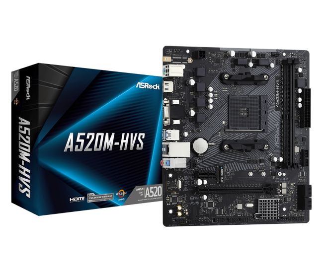 Placa de baza ASRock A520M-HVS, Socket AM4