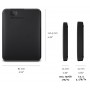 HDD extern WD Elements Portable, 4TB, negru, USB 3.0