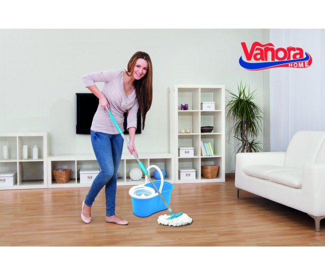 SET CURATENIE PRIMO,MOP ROT.360,ALBASTRU,VANORA HOME