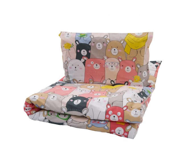 SET DE PAT SINGLE BUMBAC ANIMALS