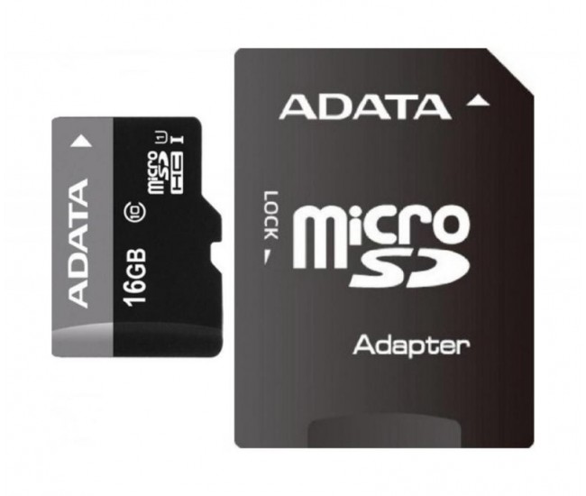 Card de Memorie MicroSD ADATA Premier, 16GB, Adaptor SD, Class