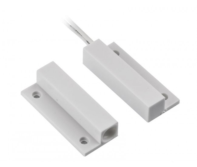 Contact magnetic ND-MC13S-W-10, culoare alba, material plastic, montare aparenta, interspatiu: