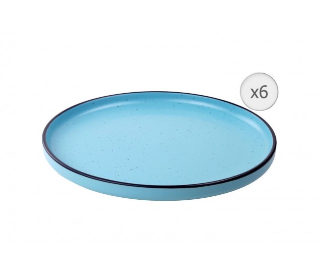 SET 6 FARFURII INTINSE, CERAMICA 27 CM, ELECTRA, ART OF