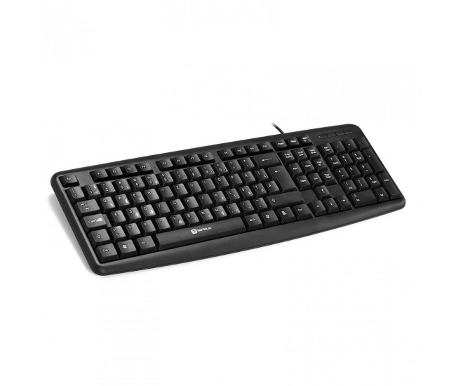 Tastatura Serioux 9400 ROMANIA, cu fir, RO layout, neagra, 104