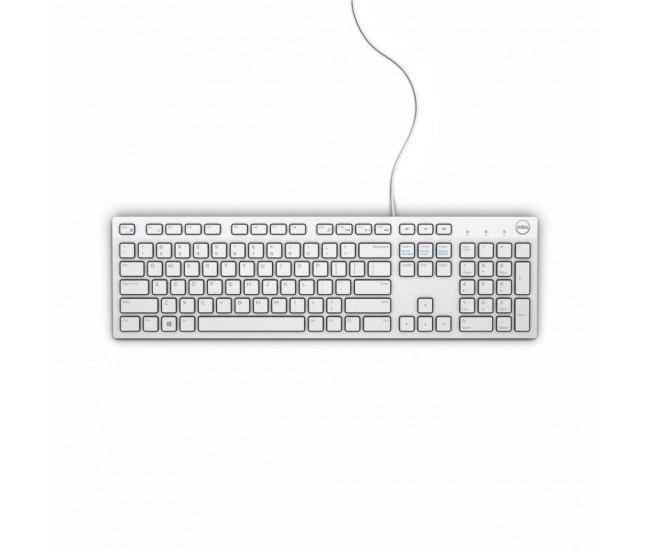 Tastatura Dell Keyboard Multimedia KB216, Wired, alba