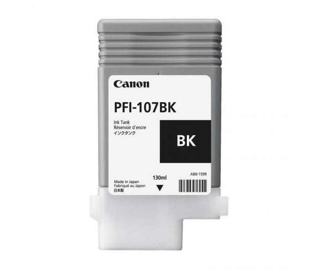 Cartus cerneala Canon PFI-107BK, black, capacitate 130ml, pentru Canon iPF680/685,
