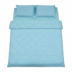 LENJERIE PAT KS CU BRODERIE TUFFATA BLUE LENJERIE PAT KS CU BRODERIE TUFFATA BLUE