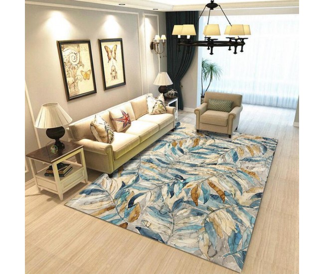 Covor Heinner cu print digital 3D 70x140 cm Leafs