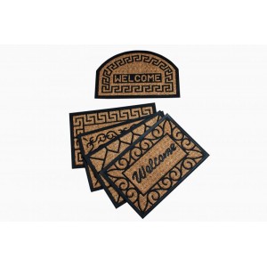 COVORAS INTRARE ANTIDERAPANT 60X40 CM,CAUCIUC+NUCA COCOS,VANORA HOME(mix 5 modele,10 bucati/bax,