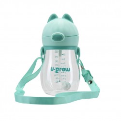 Cana cu pai si curea, tritan 330 ml,  U-Grow