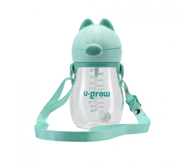 Cana cu pai si curea, tritan 330 ml,  U-Grow
