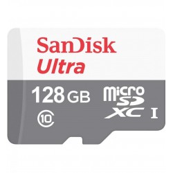 Card de Memorie Kingston MicroSDXC, 128GB, Adaptor SD, Class 10