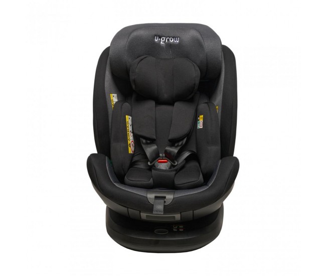 Scaun auto rotativ 360 gr,isofix,Negru, U-Grow