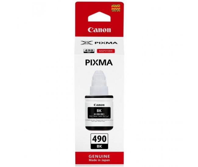 Cartus cerneala Canon GI-490 BK, pigment black, capacitate 135ml, pentru