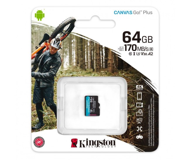Card de Memorie SD Card Kingston Canvas GO Plus, 64GB,
