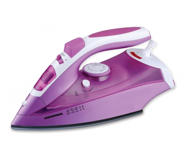 Fier de calcat Heinner 2900, Purple, 2400W, talpa ceramica, termostat