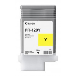 Cartus cerneala Canon PFI-120Y, yellow, capacitate 130ml, pentru Canon TM