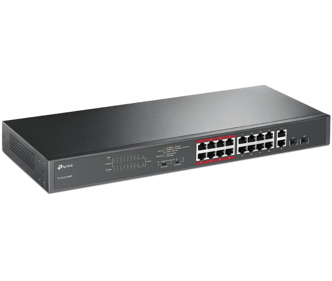 Switch TP-Link TL-SL1218MP, 16 port, 10/100/1000Mbps