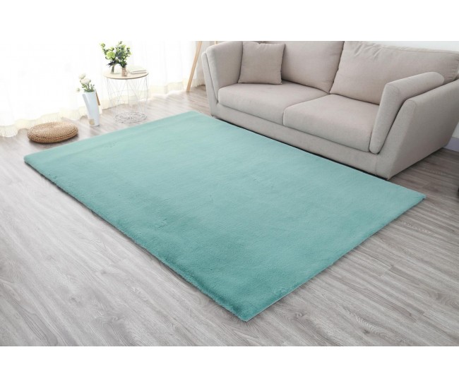 Covor Heinner Shaggy soft blanita Turcoaz 70x140 cm