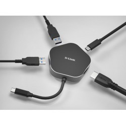 D-Link USB-C to x2 SuperSpeed USB 3.0 ports, x1 HDMI,
