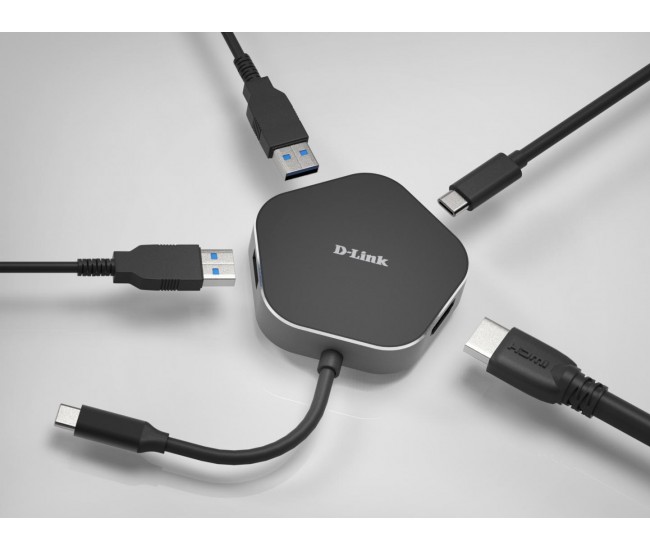D-Link USB-C to x2 SuperSpeed USB 3.0 ports, x1 HDMI,