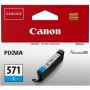 Cartus cerneala Canon CLI-571C, cyan, capacitate 7ml, pentru Canon Pixma