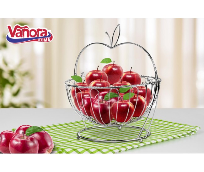 COS FRUCTE METALIC CU STAND, 30x29 CM,VANORA HOME