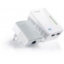 TP-Link, Adaptor PowerLine 300Mbps, Extender Wireless AV600 KIT, HomePlug AV,2