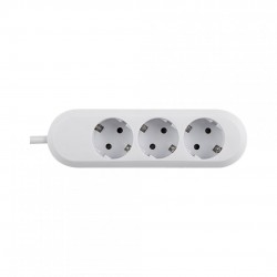 Prelungitor Bachmann SMART 3xCEE7/3, fara intrerupator, lungime cablu 5m, H05VV-F