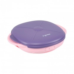 Farfurie silicon cu capac , mov, U-Grow