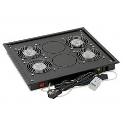 Panou ventilatie Triton pentru rack de podea 19, 4 ventilatoare
