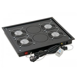 Panou ventilatie Triton pentru rack de podea 19, 4 ventilatoare