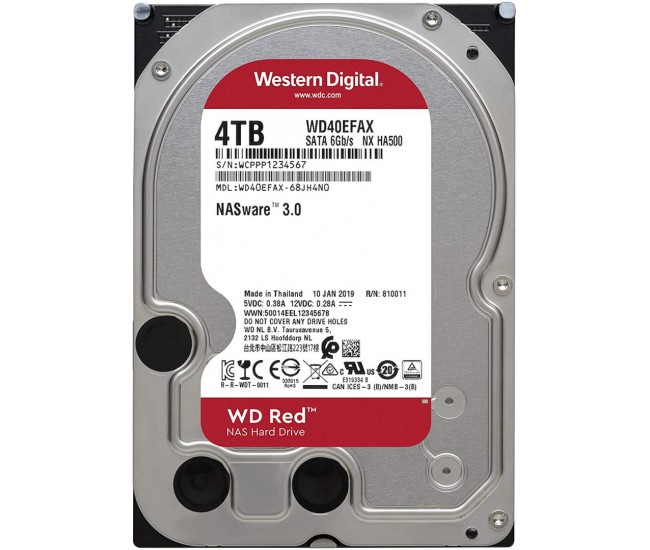 HDD WD RED, 4TB, 5400RPM, SATA III
