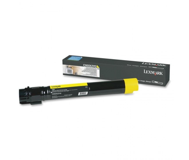 Toner Lexmark C950X2YG, yellow, 22 k, C950de