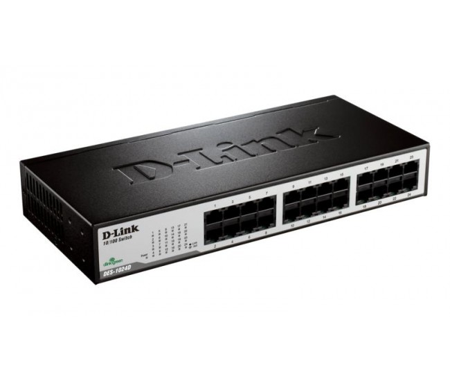 Switch D-Link DES-1024D, 24 porturi 10/100 Mbps