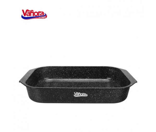TAVA INALTA ALUMINIU TURNAT 39.5x25.8x6.3 CM, CLASSIC, VANORA HOME
