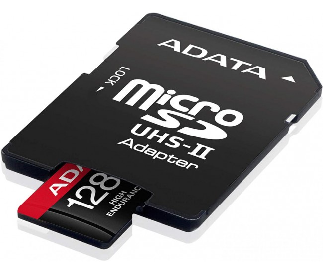 Card de Memorie MicroSD ADATA, 128GB, Adaptor SD, Class 10