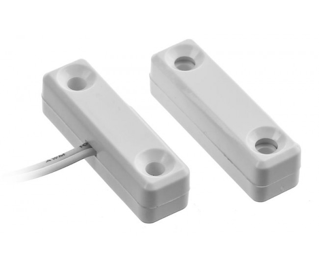 Contact magnetic ND-MC21S-W-10, culoare alba, material plastic, montare aparenta, interspatiu: