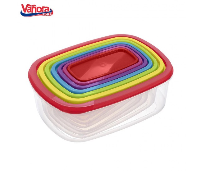 SET 7 CASEROLE DREPTUNGHIULARE HAPPY, VANORA HOME