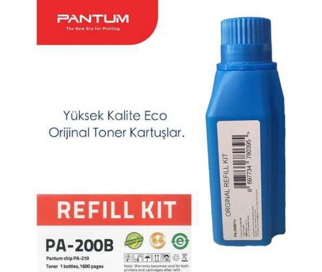 Toner refill kit Pantum PA-200B Black 1.6 k compatibil cu