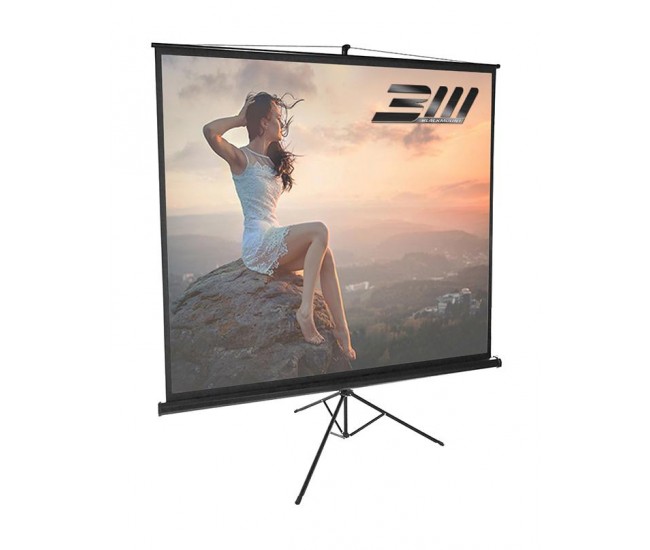 Ecran proiectie trepied, 150 x 150 cm, universal Blackmount, marime
