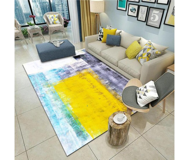 Covor Heinner cu print digital 3D 70x140 cm Sun