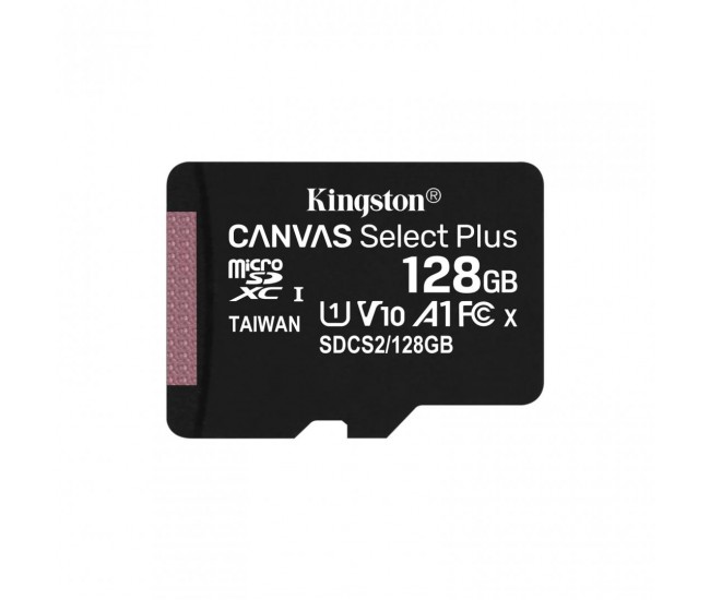 Card de Memorie MicroSD Kingston Select Plus, 128GB, Class 10