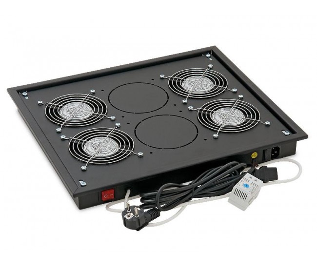 Panou ventilatie Triton pentru rack de podea 19", 4 ventilatoare